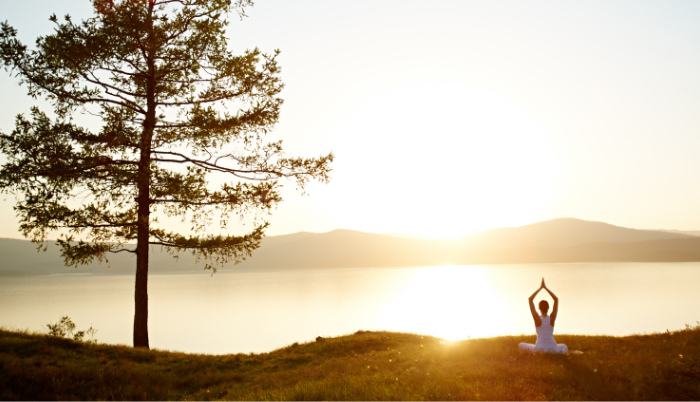 meeting Jesus in the wilderness for lent with yoga